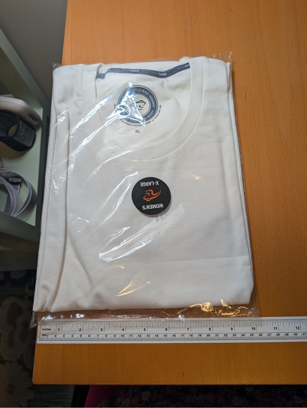 2117 - Sun Tropix Women's Organic Cotton White T-Shirt XL